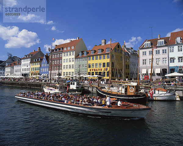 Nyhavn Kanal  Kopenhagen  Dänemark  Skandinavien  Europa