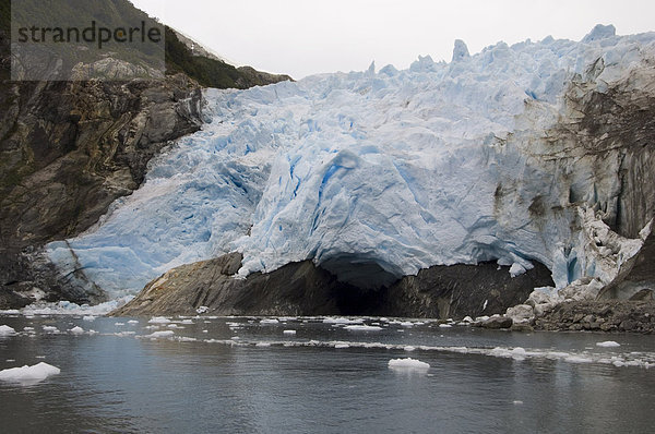 Garibaldi Gletscher  Darwin-Nationalpark  Feuerland  Patagonien  Chile  Südamerika