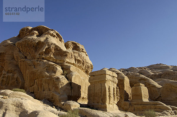 Djin Blöcke  Petra  UNESCO World Heritage Site  Jordanien  Naher Osten