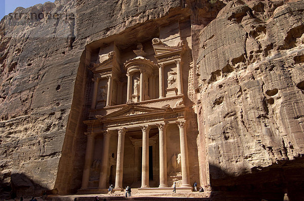 Das Finanzministerium Gebäude (Al Khazneh)  Petra  UNESCO-Weltkulturerbe  Jordanien  Naher Osten