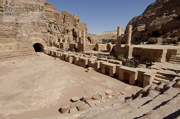 Nabatean Theater  Petra  UNESCO World Heritage Site  Jordanien  Naher Osten