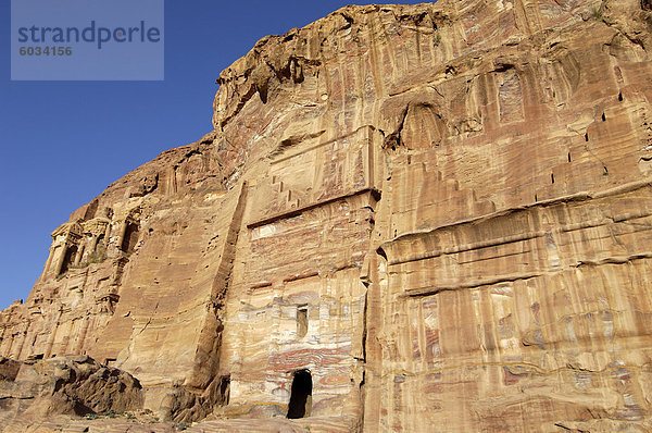 Seide Grab  Petra  UNESCO World Heritage Site  Jordanien  Naher Osten