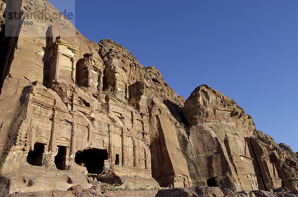 Korinthische Grab  Petra  UNESCO World Heritage Site  Jordanien  Naher Osten