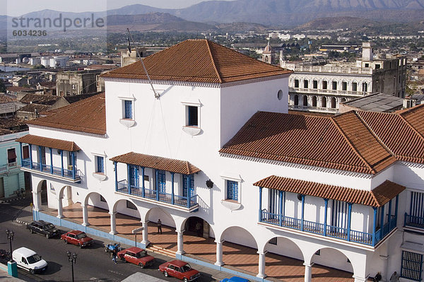 Das Rathaus  Gebäude  Santiago De Cuba  Kuba  Westindische Inseln  Mittelamerika