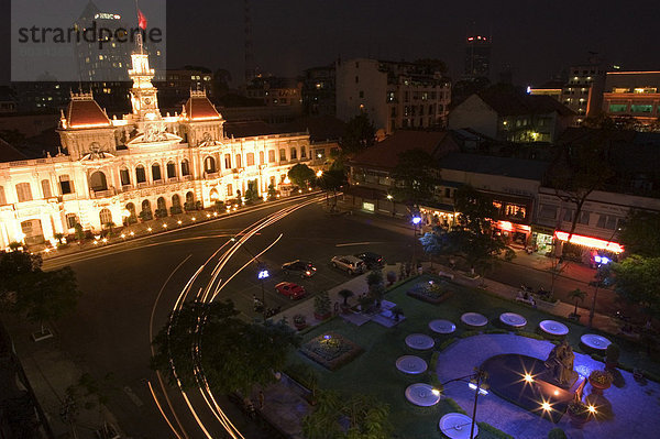 Rathaus  altes Hotel de Ville  Ho-Chi-Minh-Stadt (Saigon)  Vietnam  Südostasien  Asien