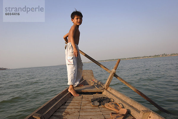 Cham Muslime leben am Mekong Fluss in Phnom Penh  Kambodscha  Indochina  Südostasien  Asien