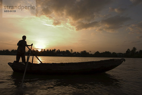 Sunrise  Boote auf dem Mekong-Delta  Cantho  Süd-Vietnam  Südostasien  Asien