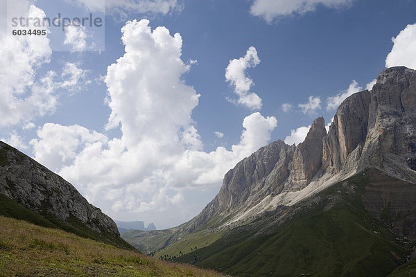 Langkofel Berge  Dolomiten  Italien  Europa