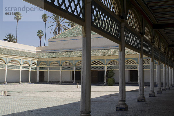 Bahia-Palast  Marrakesch  Marokko  Nordafrika  Afrika