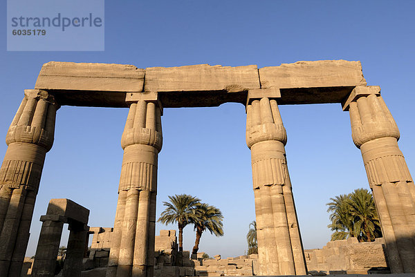 Tempel von Karnak  in der Nähe von Luxor  Theben  UNESCO World Heritage Site  Ägypten  Nordafrika  Afrika