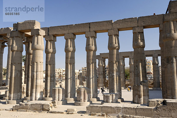 Luxor-Tempel  Luxor  Theben  UNESCO World Heritage Site  Ägypten  Nordafrika  Afrika