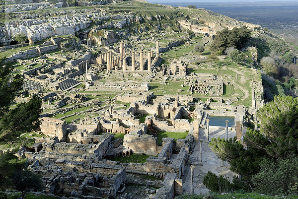 Übersicht  Kyrene  UNESCO World Heritage Site  Libyen  Nordafrika  Afrika