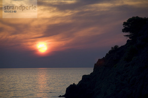 Europa Sonnenuntergang Griechenland Ionische Inseln