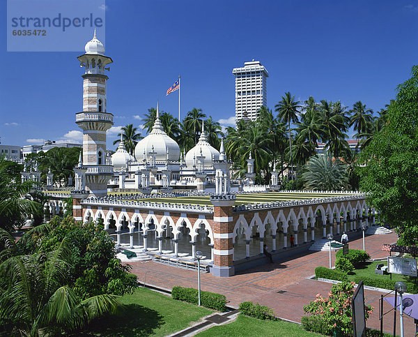 Moschee Jamek Moschee (Freitag)  erbaut 1909  in der Nähe von Merdeka Square  Kuala Lumpur  Malaysia  Südostasien  Asien