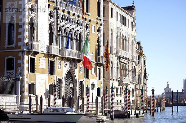 Palazzo Cavalli-Franchetti  Canal Grande  Venedig  UNESCO World Heritage Site  Veneto  Italien  Europa