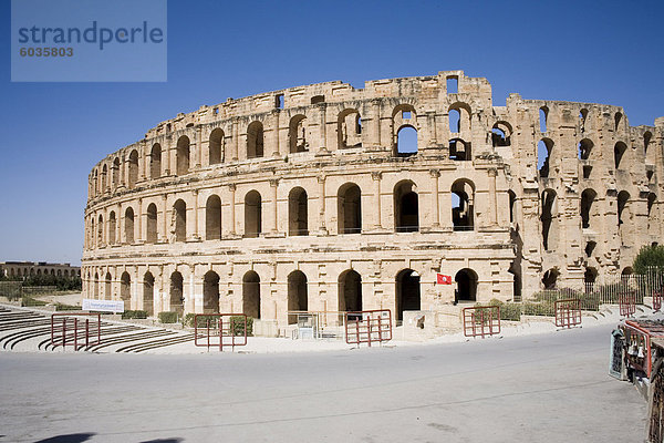 Amphitheater El Jem (El Djem)  UNESCO World Heritage Site  Tunesien  Nordafrika  Afrika