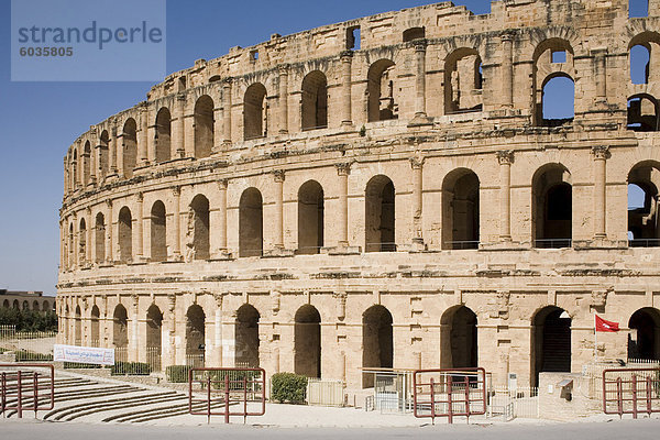 Amphitheater El Jem (El Djem)  UNESCO World Heritage Site  Tunesien  Nordafrika  Afrika