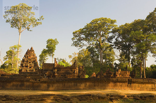 Banteay Srei  UNESCO-Weltkulturerbe  Angkor und Siem ernten  Kambodscha  Indochina  Südostasien  Asien