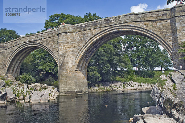 Devils Bridge  Kirkby Lonsdale  Cumbria  England  Vereinigtes Königreich  Europa