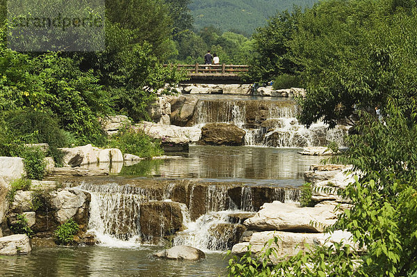 Wasserfall Peking Hauptstadt China Asien