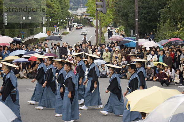 Trachten von Jidai Festival  Festival der Ages  Kyoto  Japan  Asien