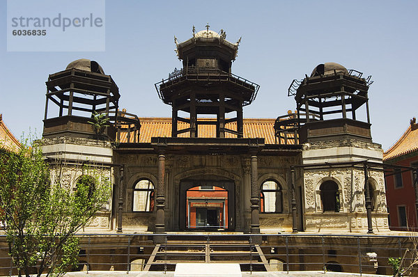 Der Palast der Verlängerung Glück 1420 erbaut und durch Feuer zerstört  1845 im Inneren Zijin Cheng The Forbidden City Palace Museum  UNESCO Weltkulturerbe  Beijing  China