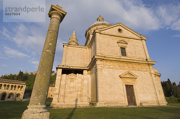 San Biagio Tempel  Montepulciano  Val d ' Orcia  Siena Provinz  Toskana  Italien  Europa