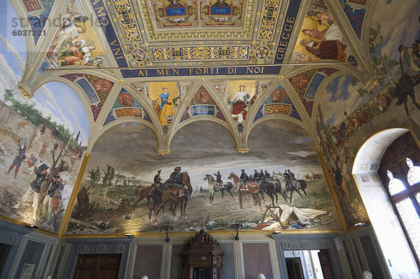 Gemälde im Palazzo Pubblico  Siena  Toskana  Italien  Europa