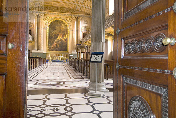 Bemalte Kapelle  alte Royal Naval College  Greenwich  London SE10  England  Vereinigtes Königreich  Europa