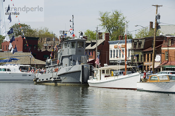 Spa Creek  Annapolis  Maryland  Vereinigte Staaten von Amerika  Nordamerika