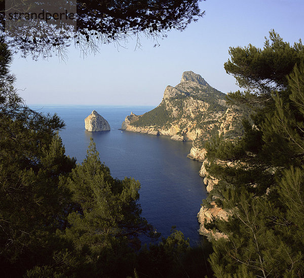 Europa Ansicht Balearen Balearische Inseln Mallorca Halbinsel Spanien