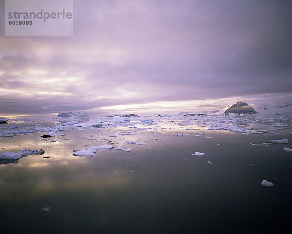 Abendlicht  Antarktis  Polarregionen