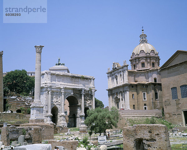 Das Forum  Rom  UNESCO Weltkulturerbe  Lazio  Italien  Europa