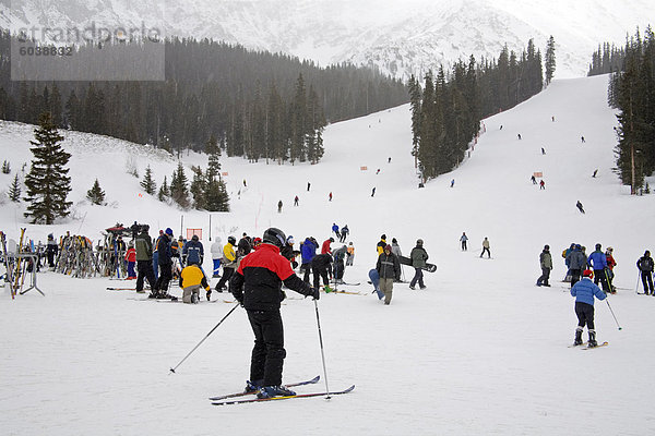 Skigebiet Arapahoe Basin  Rocky Mountains  Colorado  Vereinigte Staaten von Amerika  Nordamerika