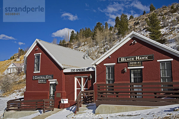 Historisches Gebäude im Stadtzentrum  Rocky Mountains  Colorado  USA  Nordamerika