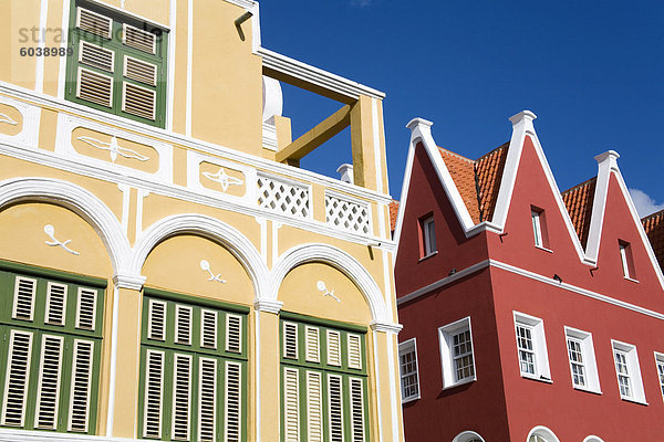 Penha Gebäude  Punda District  Willemstad  UNESCO-Weltkulturerbe  Curacao  Niederländische Antillen  Westindien  Caribbean  Mittelamerika