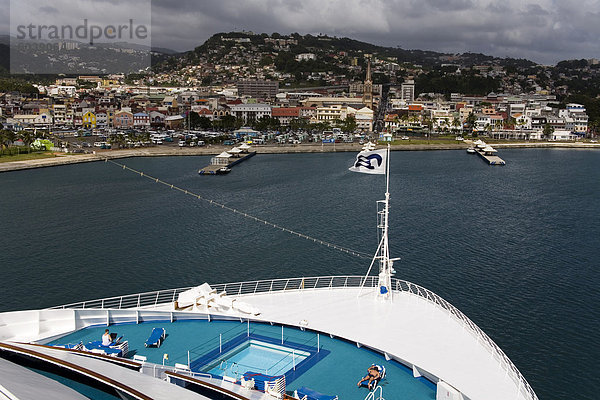 Kreuzfahrt Schiff Terminal  Fort-de-France  Martinique  Französische Antillen  Westindien  Caribbean  Mittelamerika