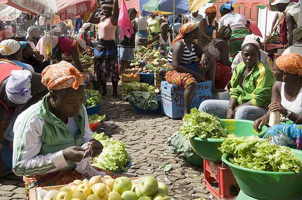 Markthalle in Assomada  Santiago  Kapverdische Inseln  Afrika