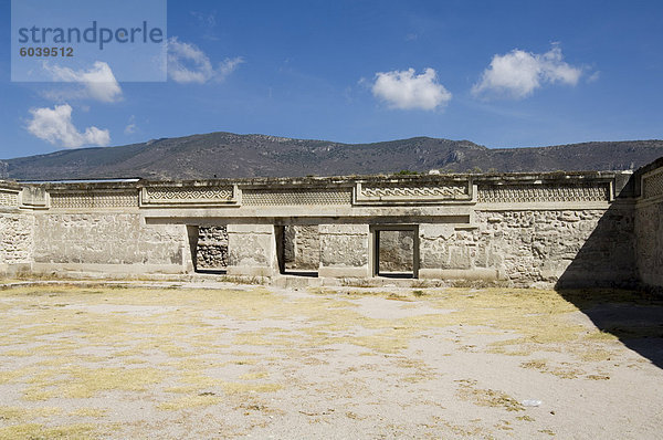 Phantastische geometrische Carving  Mitla  alten mixtekischen Website  Oaxaca  Mexiko  Nordamerika
