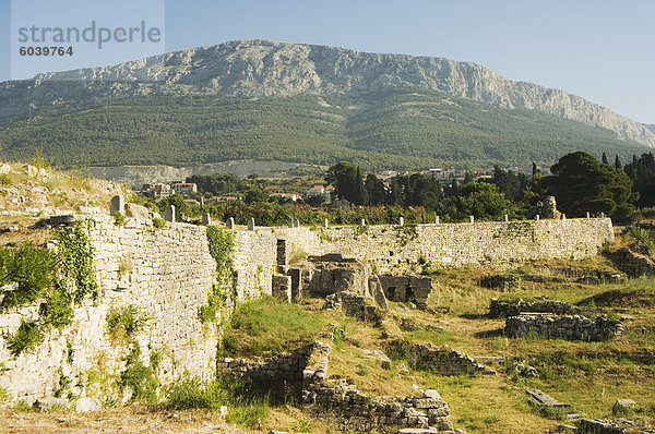 Archäologische Ruinen der antiken Stadt Solin (bekannt als Salona durch die Römer)  Split  Dalmatien Küste  Kroatien  Europa