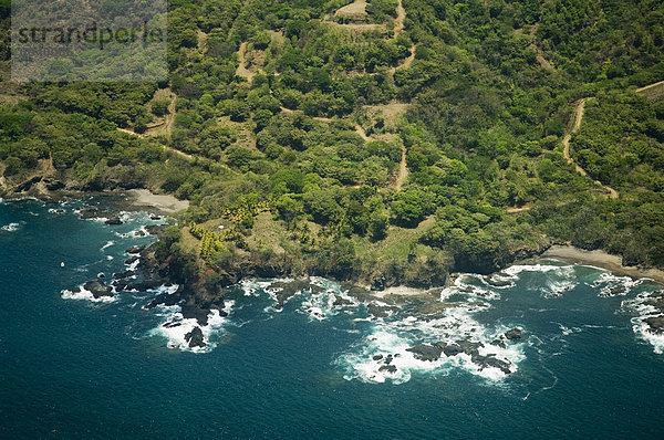 North Nicoya Inselunterschrank  Pacific Coast aus Luft  Costa Rica  Mittelamerika