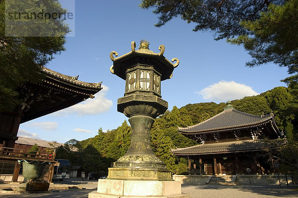 Stein  Laterne  Chionin-Tempel  Kyoto City  Honshu  Japan  Asien