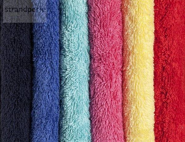Multi farbige Handtücher  Nahaufnahme (Vollbild)