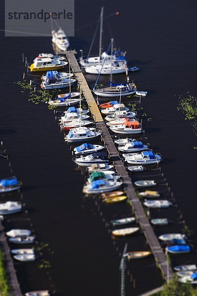 Luftbild des Hafens
