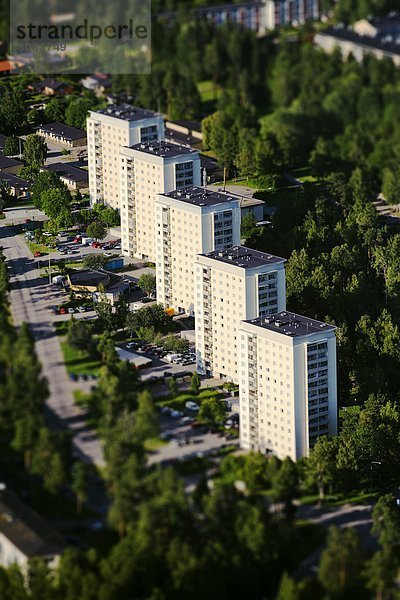 Gebäude Apartment Ansicht Luftbild Fernsehantenne