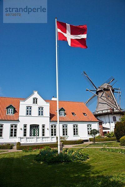 Dänemark frontal Museum Fahne dänisch