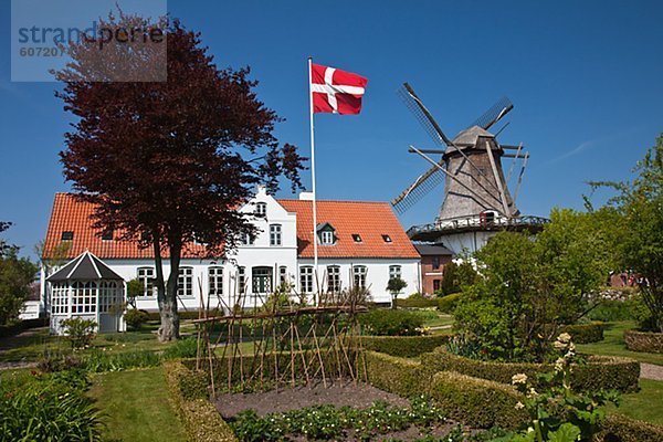 Dänemark frontal Museum Fahne dänisch