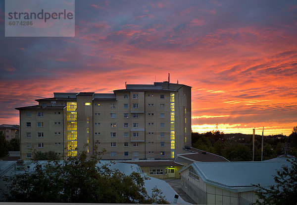 Sonnenuntergang Gebäude Apartment