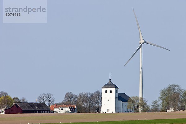 Windturbine Windrad Windräder Dorf