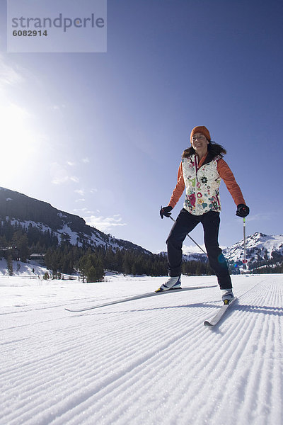 überqueren  Frau  Skisport  Kalifornien  Kreuz